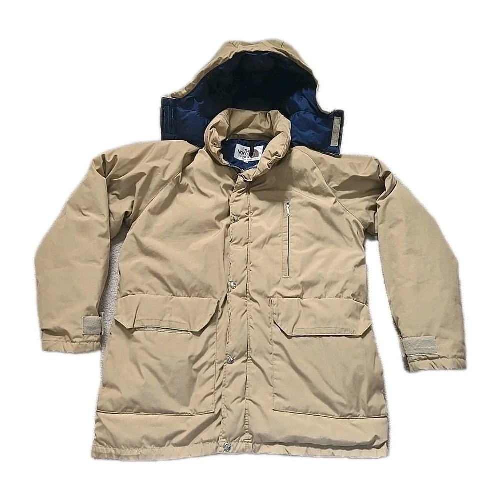 THE NORTH FACE (USA) Vintage Serow Prime Goose Down Tan Winter Parka Coat ~ L‎